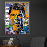 King Without Crown CR7 Ronaldo Cotton Canvas Wall Painting